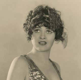 Vintage 1920s Photograph Gertrude Olmstead Large Dazzling Flapper Jazz