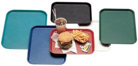 Plastic Fast Food Tray 12 x 16 Black