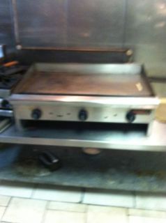 Tri Star Commercial Gas Grill Griddles Table Top Range 36 Inch
