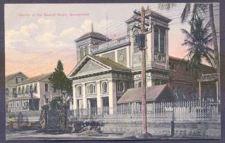 British Guiana Guyana Postcard Georgetown Church Sacred L K