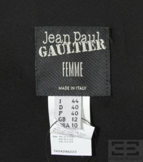 Jean Paul Gaultier Black Sleeveless Open Back Long Dress Size US10