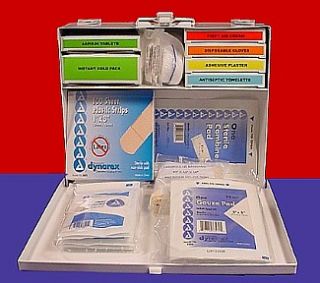 New Free Metal LED Flash Light First Aid Kit Metal Box 160 Pieces