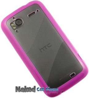 New Pink Clear AquaFlex TPU Case Hard Soft Skin for Tmobile HTC