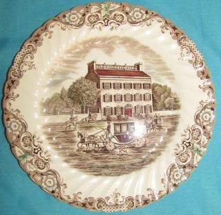  Brothers Heritage Hall 9 7 8 Dinner Plates Georgian Town House