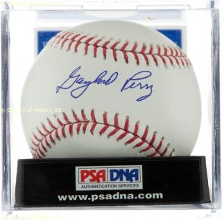  Gaylord Perry Baseball Signed
