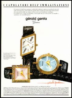 1983 Italian Fashion Ad Gerald Genta Fine Watches 4