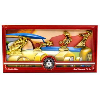 Disney Gear Up For Adventure Car Show 4 PIN HOOD ORNAMENT BOXED SET