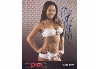 Gail Kim TNA WWE WWF Autograph Signed Auto Promo