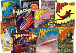  Pulps Fiction Amazing Stories 1 Gernsback Ziff Davis Mags Books