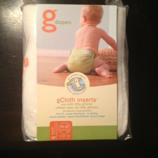 Gdiapers M XL gCloth 6 Inserts