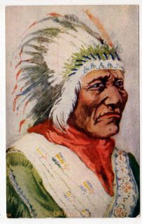 Postcard of Indian Chief Geronimo