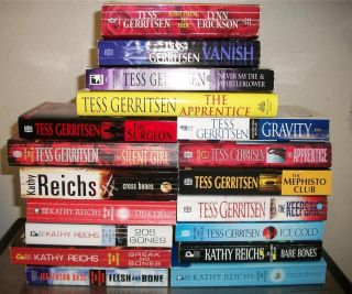 16 Lot 10 Tess Gerritsen 5 Kathy Reichs 1 more Forensic Thriller The
