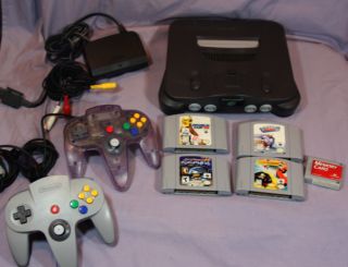 this auction is for a classic nintendo 64 video game system model nus