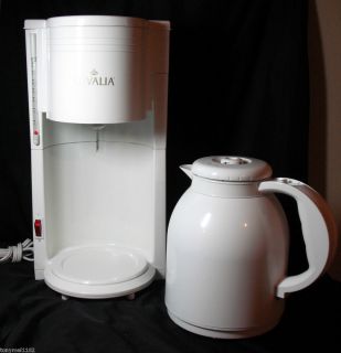 Gevalia 8 Cup Carafe Coffee Maker Ka 865mW White Thermal Carafe