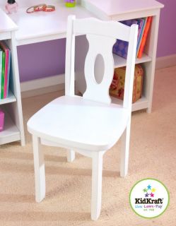 KidKraft Girls Deluxe White Mirror Vanity Table Stool Chair Set 13018