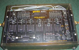 Gemini PreAmp Mixer PDM 7008 Used VGC DJ Equipment Wood Box Case