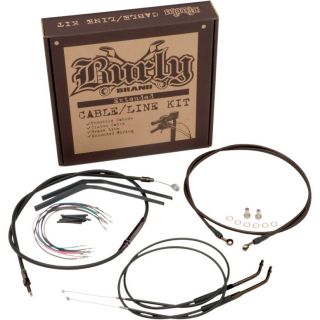 Burly 12 Apes Extended Cable Line Kits Harley XL Sportster Models 2004