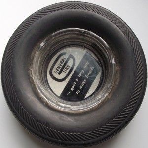  General Tire Tire and Glass Ashtray General Dual 90 on Tire