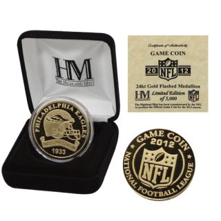 Philadelphia Eagles Inaugural Season 24KT Gold Game Coin