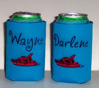 Personalized Embroidered Koozie Can Cover with Pictures