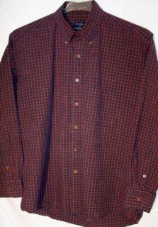 Gitman Bros Tharringtons Mens Button Front Dress L s Shirt L