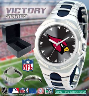 NFL Mens Game Time Victory Sports Logo Watch Adjustable Sport Buckle