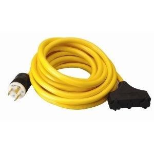 Coleman 01912 25 Foot 10 3 Generator Power Cord with L5 30P Plug and 3