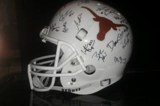 2012 Texas Longhorns Team Signed Football Helmet Certificate Proof Joe