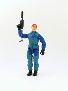 1992 Ace Battle Copter Pilot with Machine Gun GIJOE Action FIgure Toy