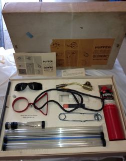 Vintage Puffer Glass Blowing Project Kit 1960s Complete