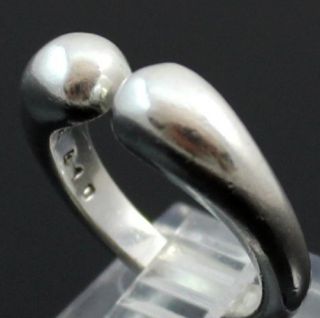 Georg Jensen Sterling Silver 925 Dinesen Split Modernist Ring Size 5
