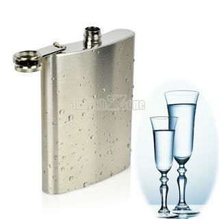  Steel Pocket Hip Flask for Gin Whisky Alcohol Wine Liquor S0BZ