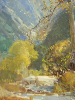 Frederick Becker Orig Oil Painting Mountain Landscape California