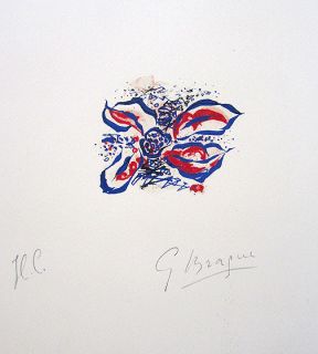 Georges Braque Signed 1962 Original Color Lithograph