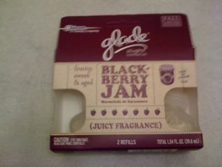 New Glade Oil Plugins Blackberry Jam 6 Refills Fall Limited Edition