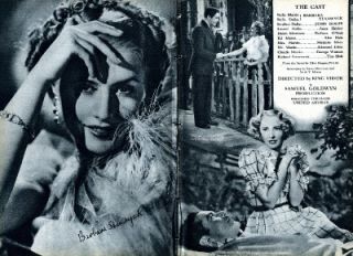 Vintage Barbara Stanwyck John Boles Stella Dallas Cinegram UK Mag