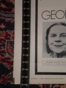  WHERES POPPA ORIGINAL 30 x 40 MOVIE POSTER GEORGE SEGAL RUTH GORDON
