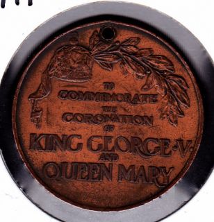 1911 WR King George V Queen Mary Coronation Medal