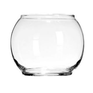 12 Round Glass Floral Bowls
