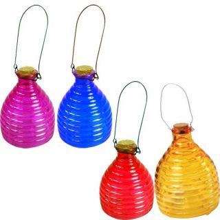 Outdoor Garden Glass Jar Wasp Catcher Trap Fly Flying Insect Bug Fest
