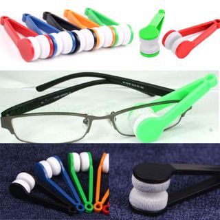 Mini Cute Glasses Eyeglass Sun Sunglasses Microfiber Cleaner Brush