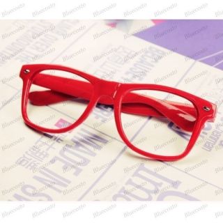  Clear Lens Frame Wayfarer Nerd Geek Glasses Fashion Style New