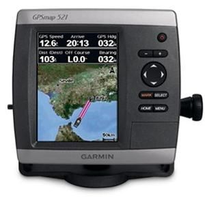Garmin GPSMAP 521s Marine GPS Navigator 5 QVGA Color LCD SD Card 010