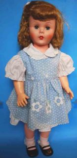 Beautiful Unmarked 28 Vintage 1950s 1960s Playpal Companion Doll