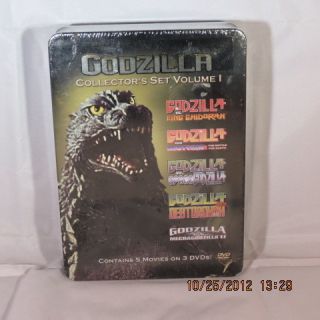 Godzilla Collectors Set Vol 1 DVD Brand New 5 Movies on 3 DVDs