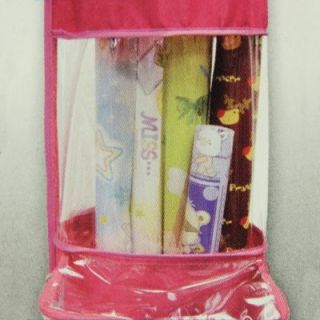 Hanging Gift Wrap Organizer Wrapping Paper Bow Closet Storage Holder
