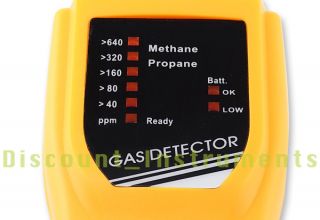 Methane Propane Gas Leak Detector Meter Tester Checker