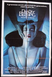 DEADLY BLESSING 1981 Original Movie Poster 1sh Wes Craven Sharon Stone
