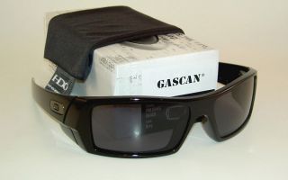 New Oakley GASCAN Sunglasses Polished Black Frame 03 471 Grey
