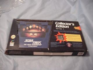 1994 Star Trek Next Generation Final Unity Computer Game Poster Pin in